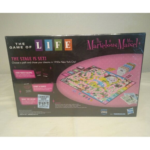 Marvelous Mrs. Maisel Game of Life NEW Hasbro Gaming Board Game Edition Sealed - Picture 13 of 14